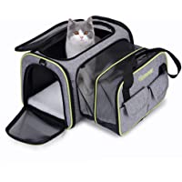 Los mejores  - DADYPET 44.5 x 33 x 28CM Transportin Gato- Transportin Perro Pequeño Mascotas Cómodo Bolso para Transporte en Tren…
